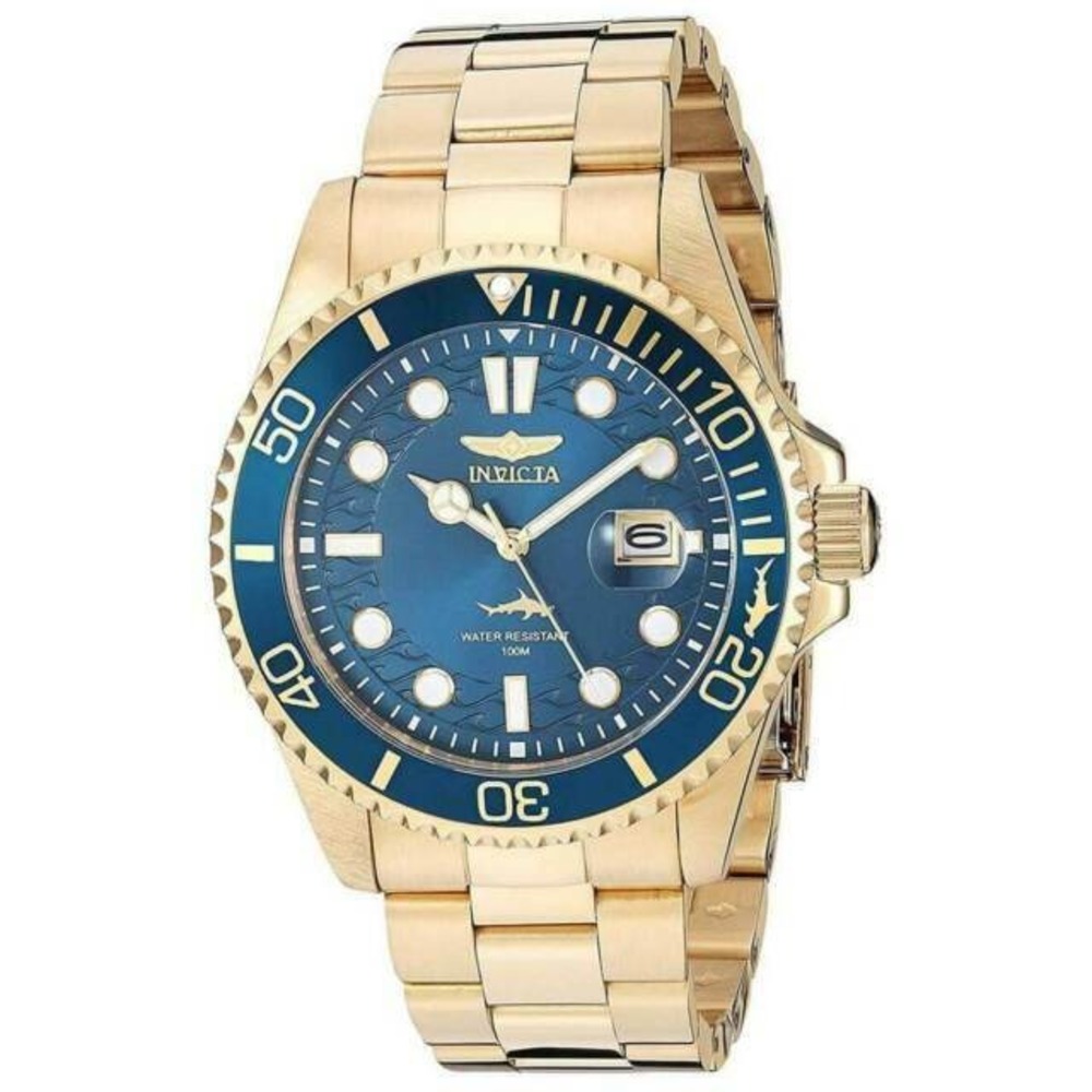 Invicta 30024 Men's Pro Diver Quartz Watch Stainless Steel Strap - Gold